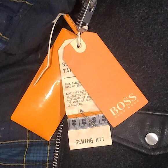 BOSS HUGO BOSS Luxury Leather Full Zip Coat Size 42 - Picture 2 of 16